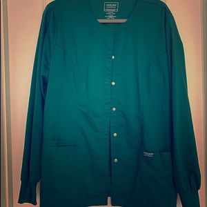 Cherokee Scrub Jacket - Hunter Green (Size L)